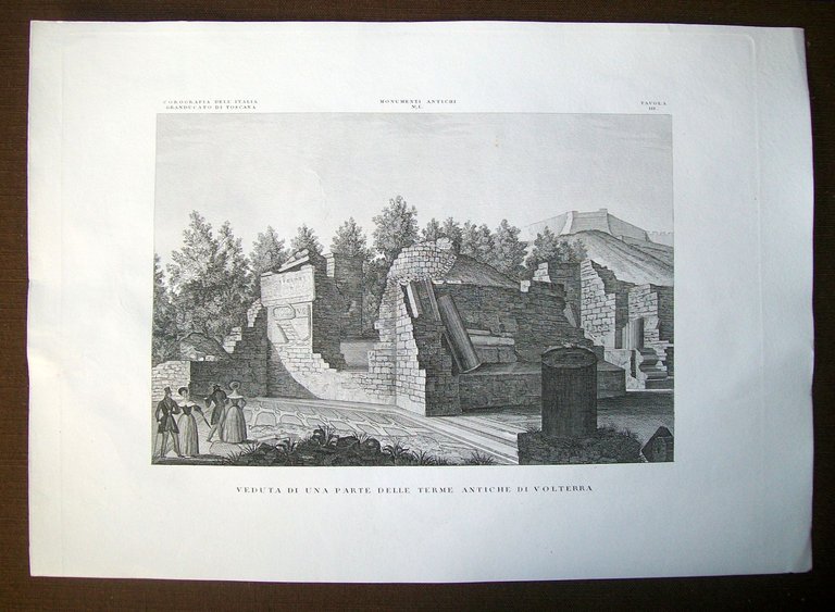 VEDUTA DI UNA PARTE DELLE TERME ANTICHE DI VOLTERRA