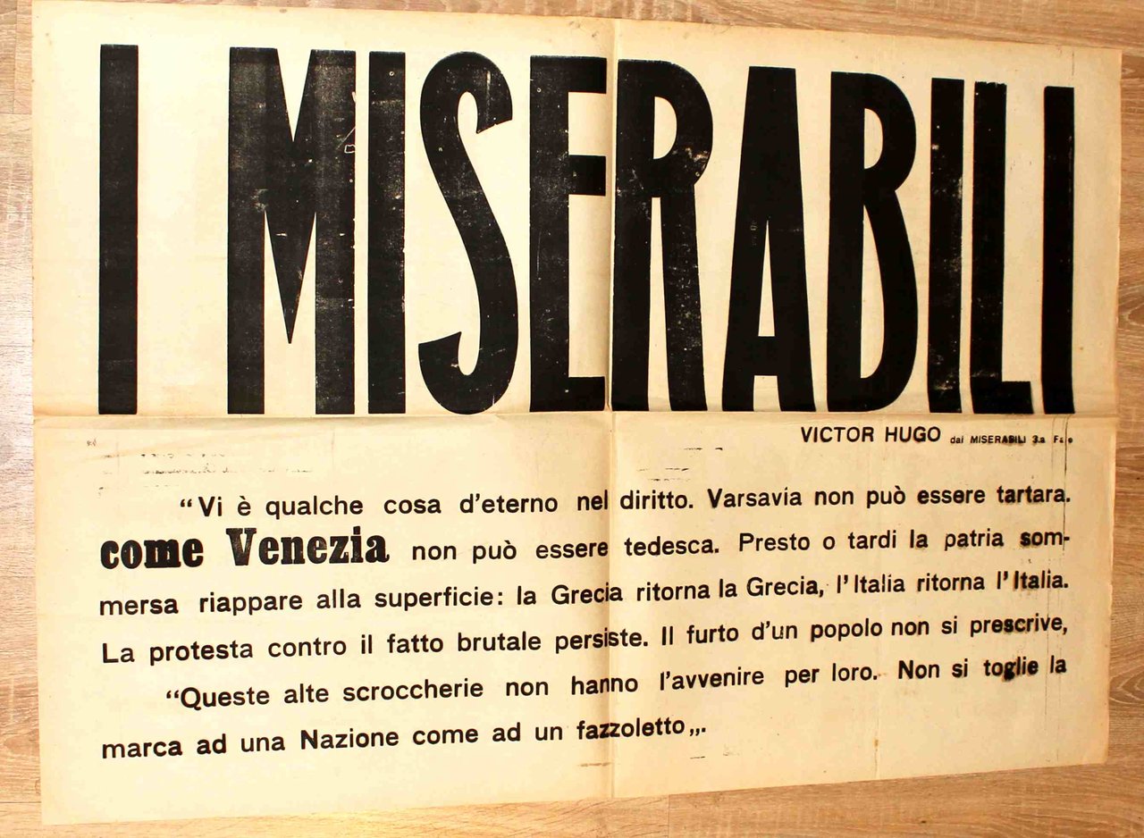 'Venezia non può essere tedesca'. Manifesto di propaganda irredentista - …