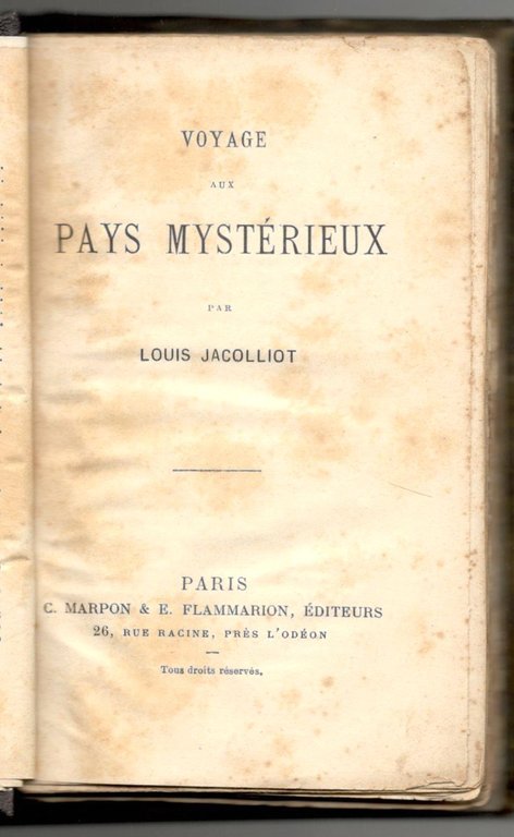 Voyage aux pays mistérieux