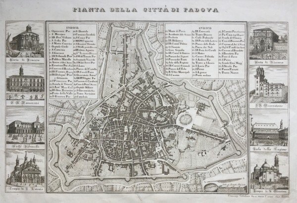 PIANTA DELLA CITTA' DI PADOVA