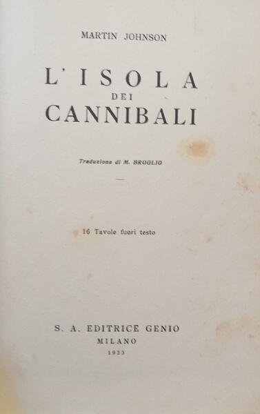 L'ISOLA DEI CANNIBALI