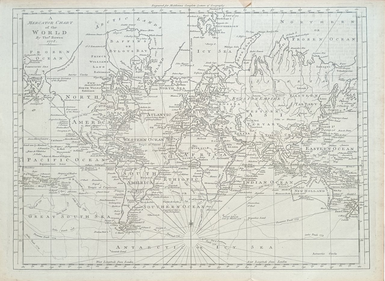 A MERCATOR CHART OF THE WORLD