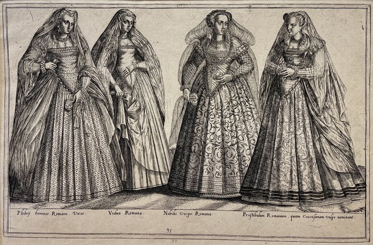 ABITI DI DONNE ROMANE