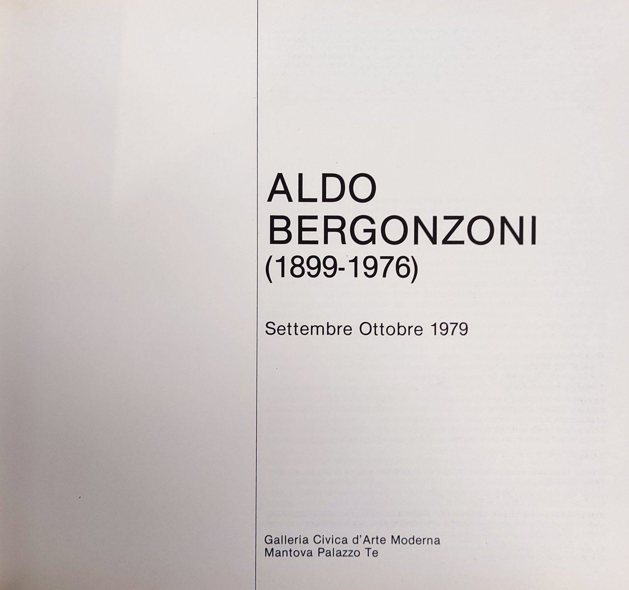 ALDO BERGONZONI (1899 - 1976)