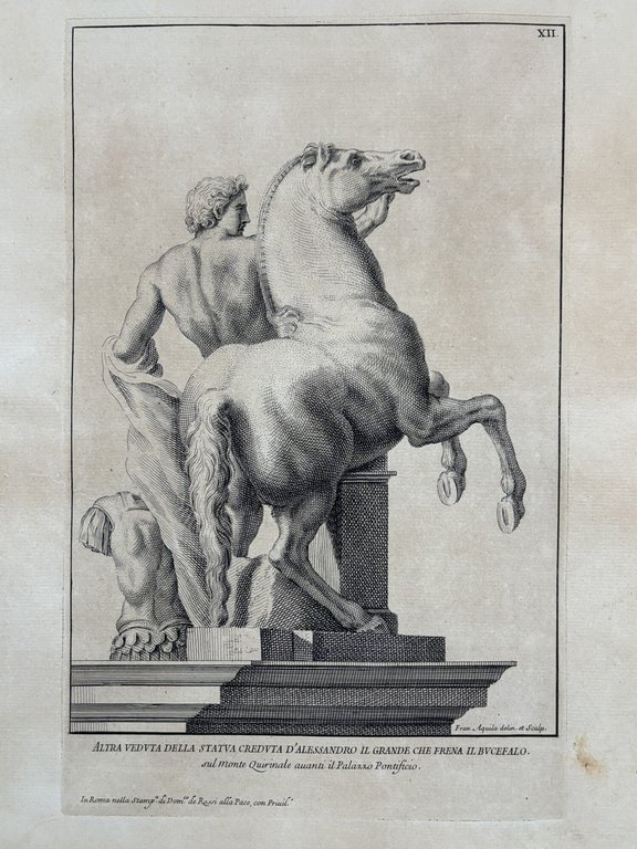 ALTRA VEDUTA DELLA STATUA CREDUTA D'ALESSANDRO IL GRANDE CHE FRENA …