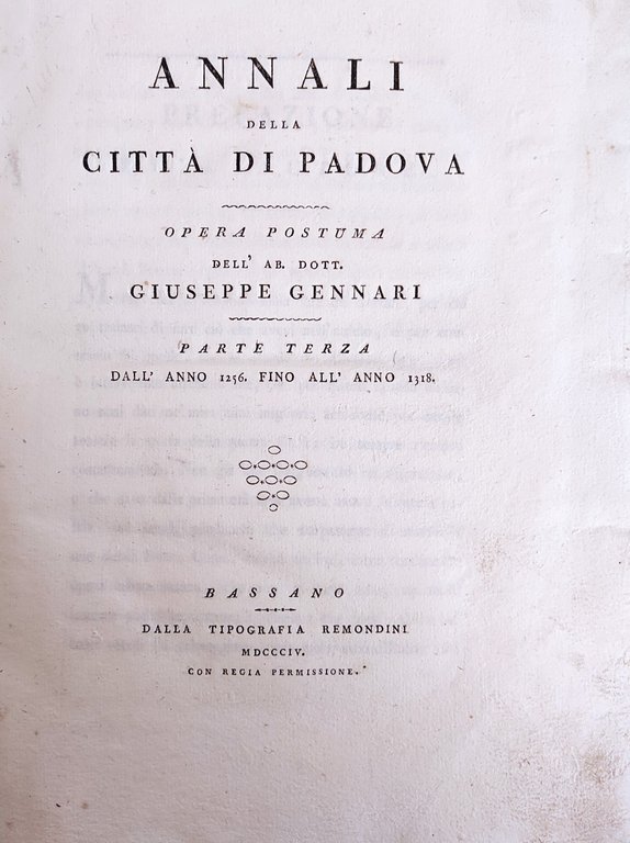ANNALI DELLA CITTÀ DI PADOVA