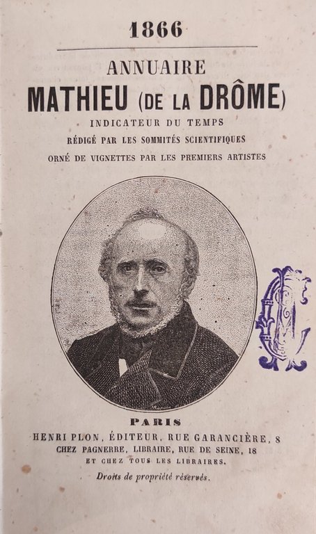 ANNUAIRE MATHIEU (DE LA DROME) INDICATEURS DU TEMPS REDIGÈ PAR … | Immagine Gallery 2