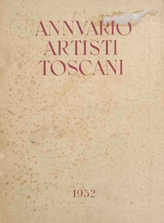 ANNUARIO ARTISTI TOSCANI