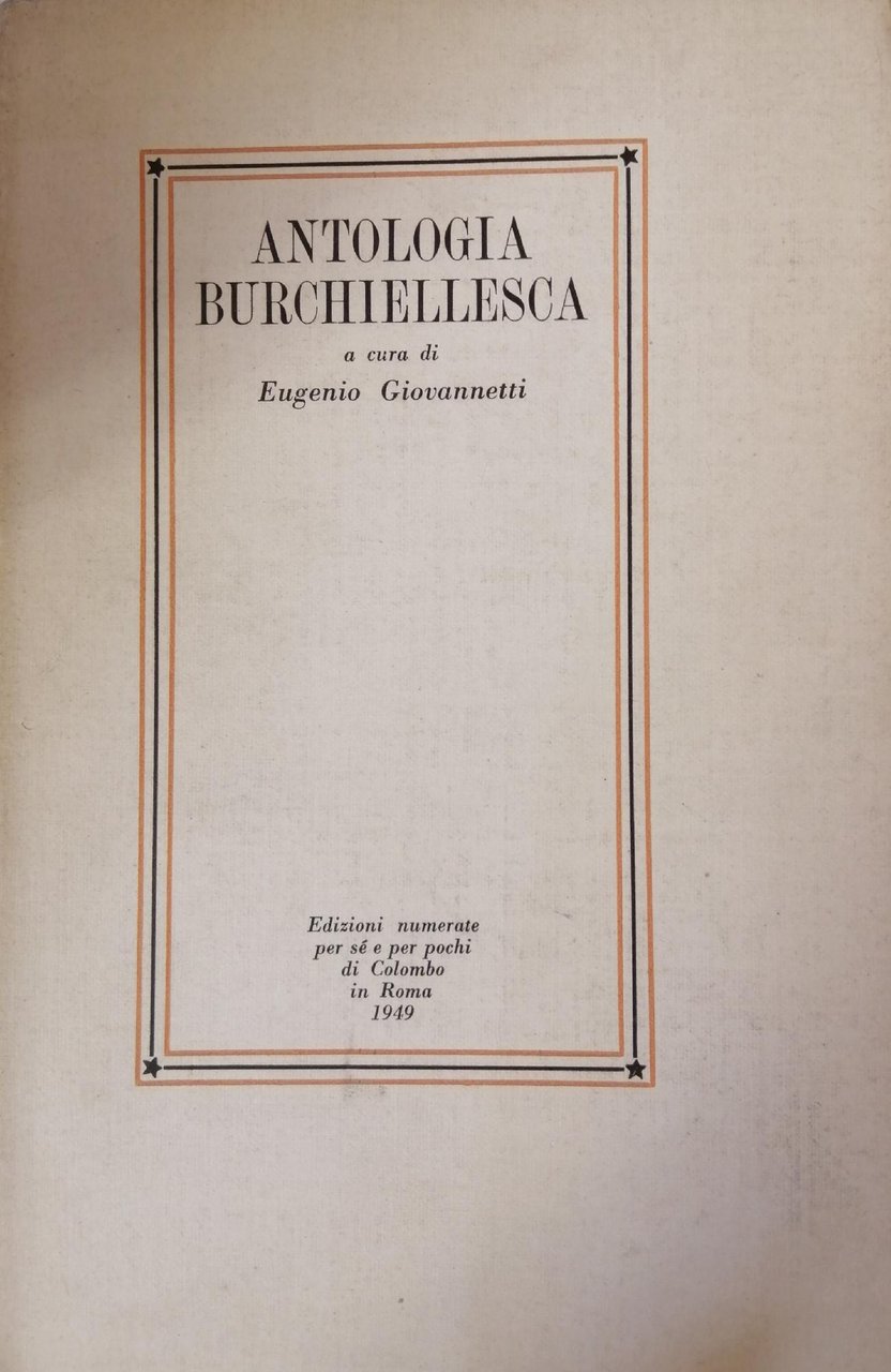 ANTOLOGIA BURCHIELLESCA