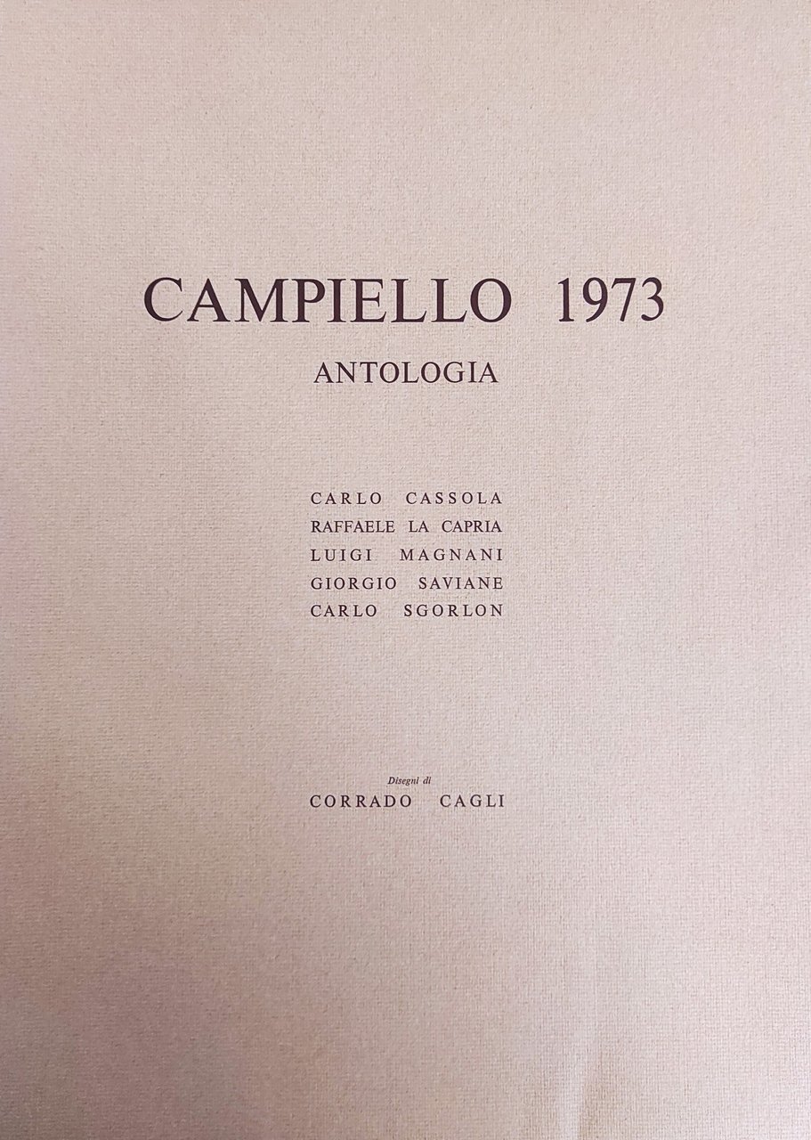 ANTOLOGIA DEL CAMPIELLO 1973