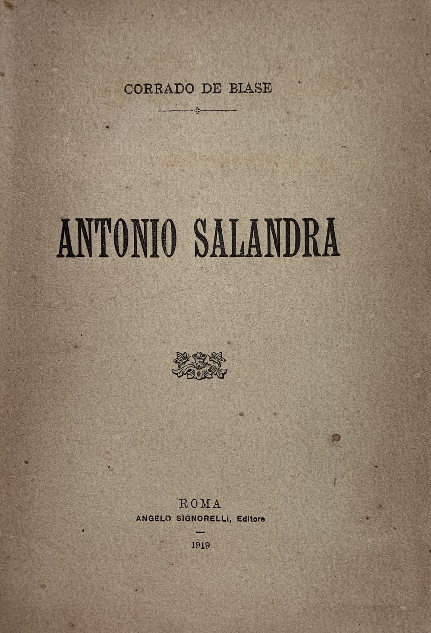 ANTONIO SALANDRA