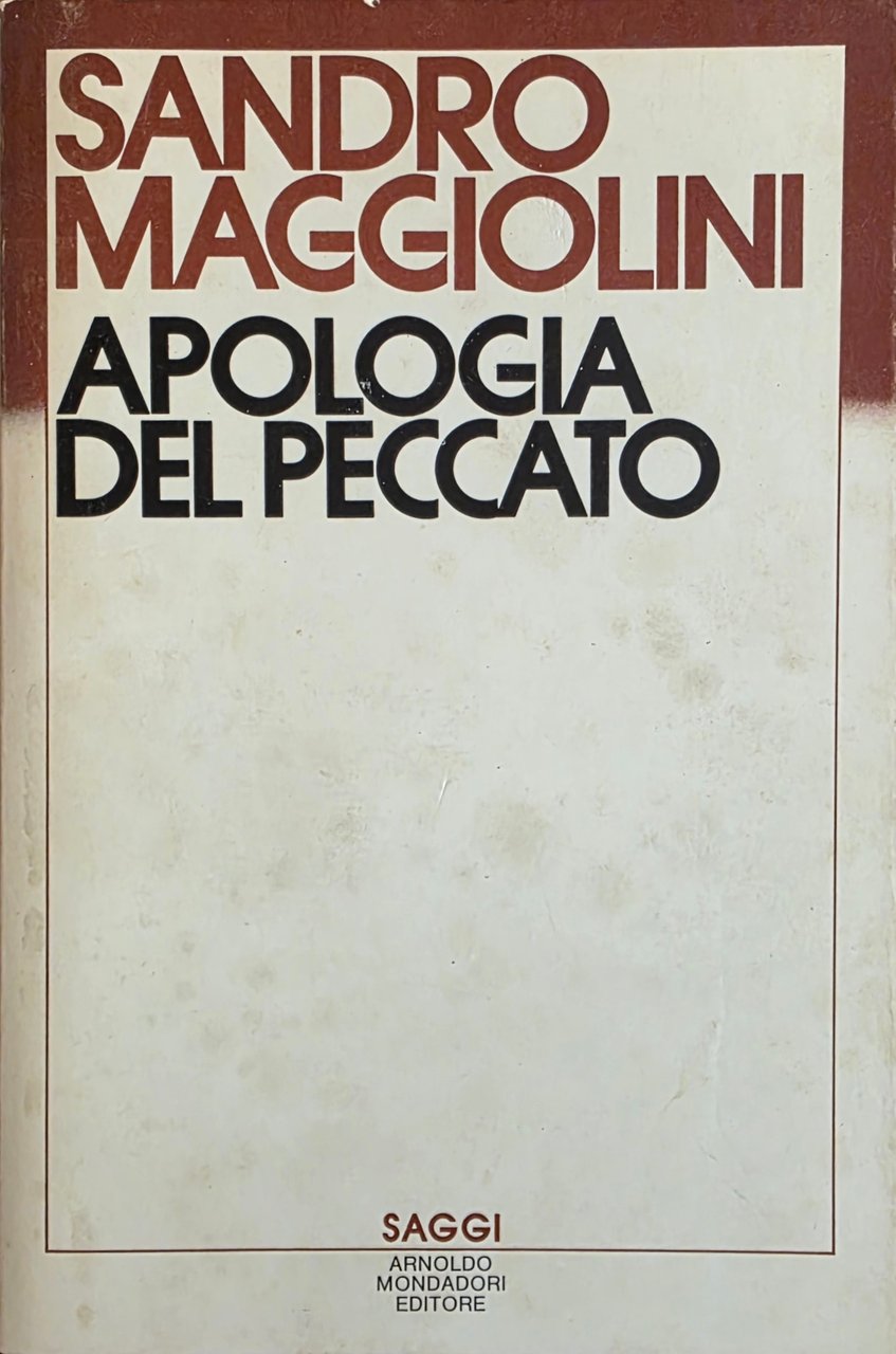 APOLOGIA DEL PECCATO | Immagine principale