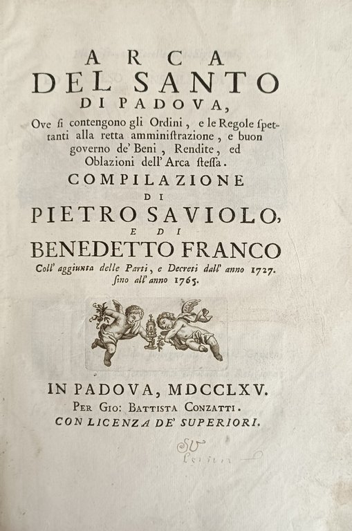ARCA DEL SANTO DI PADOVA, OVE SI CONTENGONO GLI ORDINI, … | Immagine Gallery 2