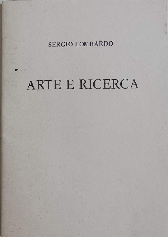 ARTE E RICERCA