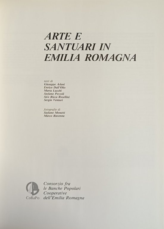 ARTE E SANTUARI IN EMILIA ROMAGNA