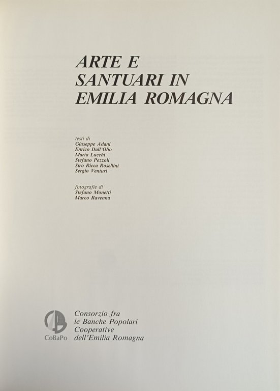 ARTE E SANTUARI IN EMILIA ROMAGNA