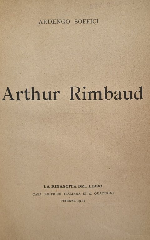 ARTHUR RIMBAUD