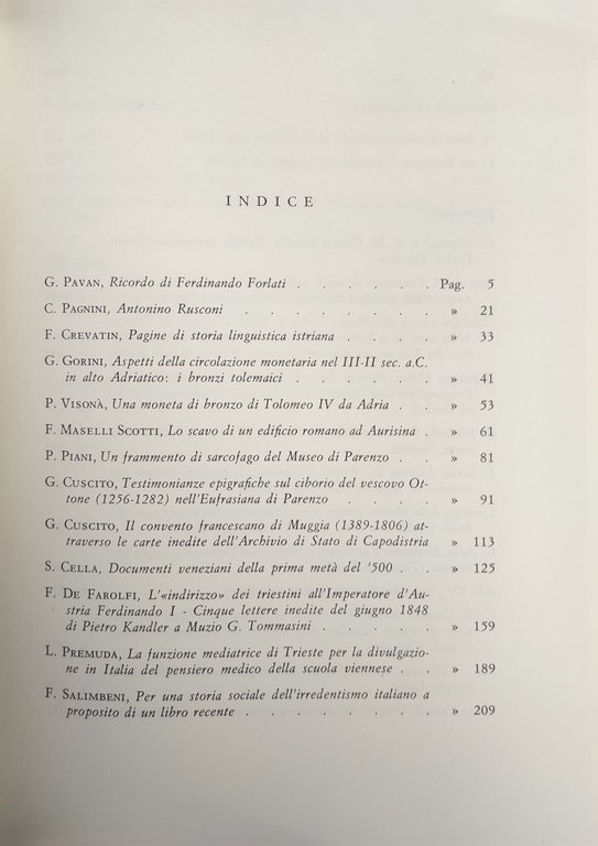 ATTI E MEMORIE DELLA SOCIETÀ ISTRIANA DI ARCHEOLOGIA E STORIA …