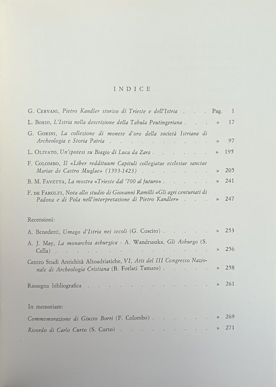 ATTI E MEMORIE DELLA SOCIETÀ ISTRIANA DI ARCHEOLOGIA E STORIA …