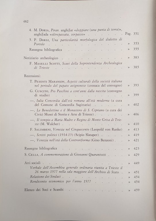 ATTI E MEMORIE DELLA SOCIETÀ ISTRIANA DI ARCHEOLOGIA E STORIA …
