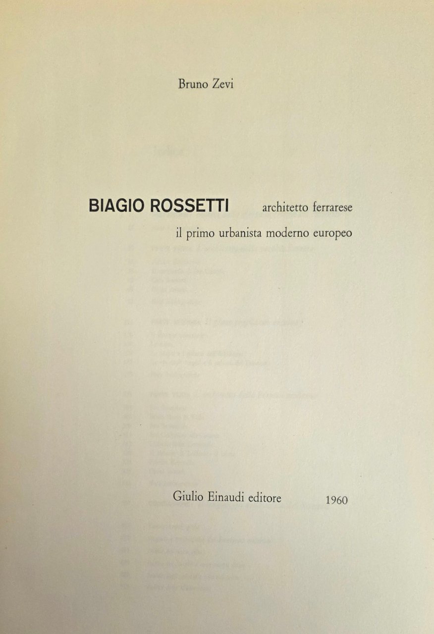 BIAGIO ROSSETTI. ARCHITETTO FERRARESE. IL PRIMO URBANISTA MODERNO EUROPEO | Immagine principale