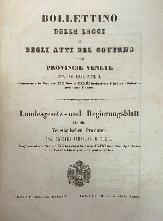 BOLLETTINO DELLE LEGGI E DEGLI ATTI DEL GOVERNO DELLA VENEZIA | Immagine Gallery 3
