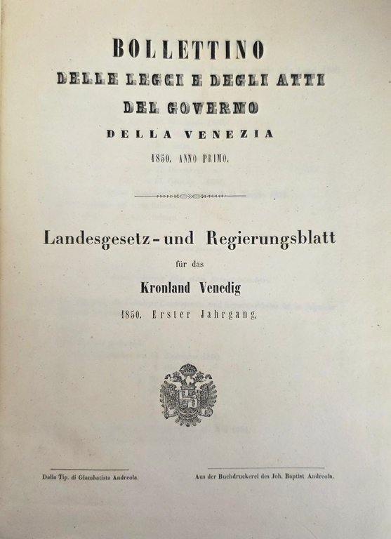BOLLETTINO DELLE LEGGI E DEGLI ATTI DEL GOVERNO DELLA VENEZIA | Immagine Gallery 5