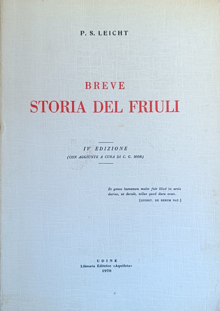 BREVE STORIA DEL FRIULI