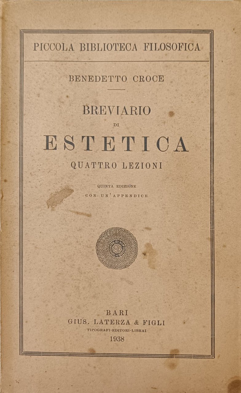 BREVIARIO DI ESTETICA. QUATTRO LEZIONI