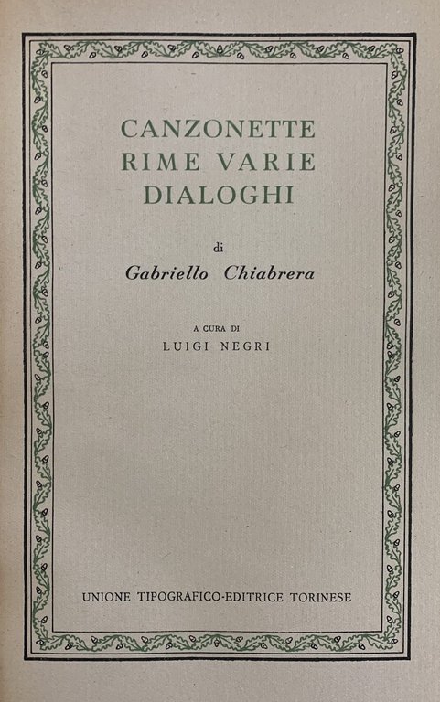CANZONETTE, RIME VARIE, DIALOGHI | Immagine Gallery 2