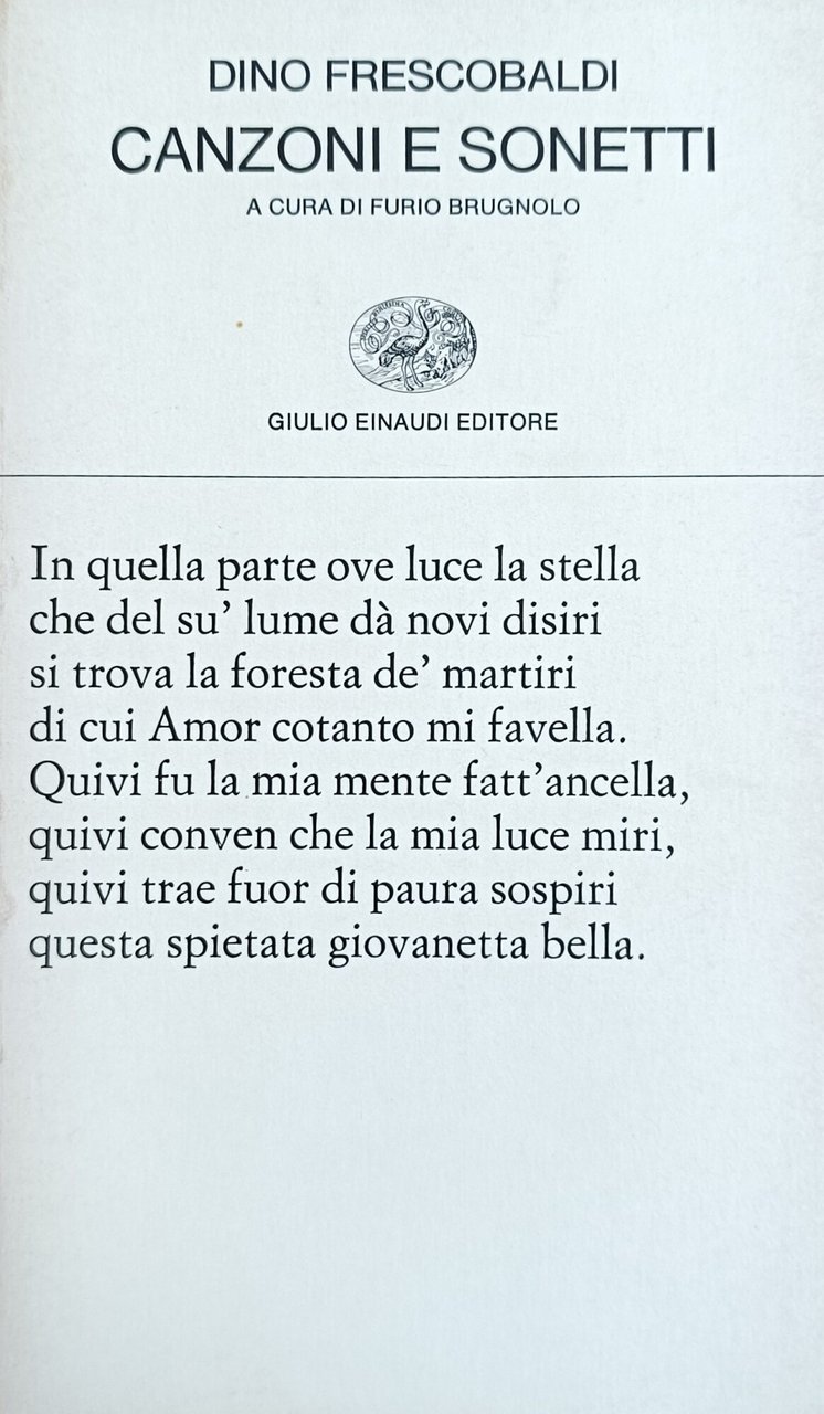 CANZONI E SONETTI | Immagine principale