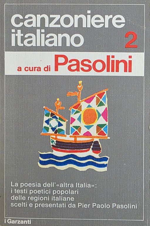 CANZONIERE ITALIANO. ANTOLOGIA DELLA POESIA POPOLARE