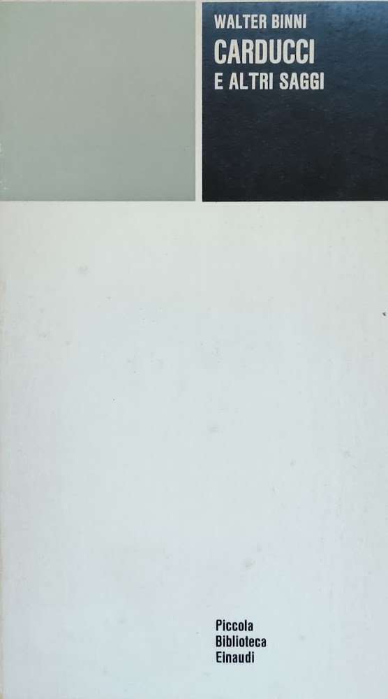 CARDUCCI E ALTRI SAGGI | Immagine principale