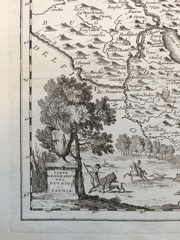 CARTA GEOGRAFICA DEL DUCATO DI SAVOJA