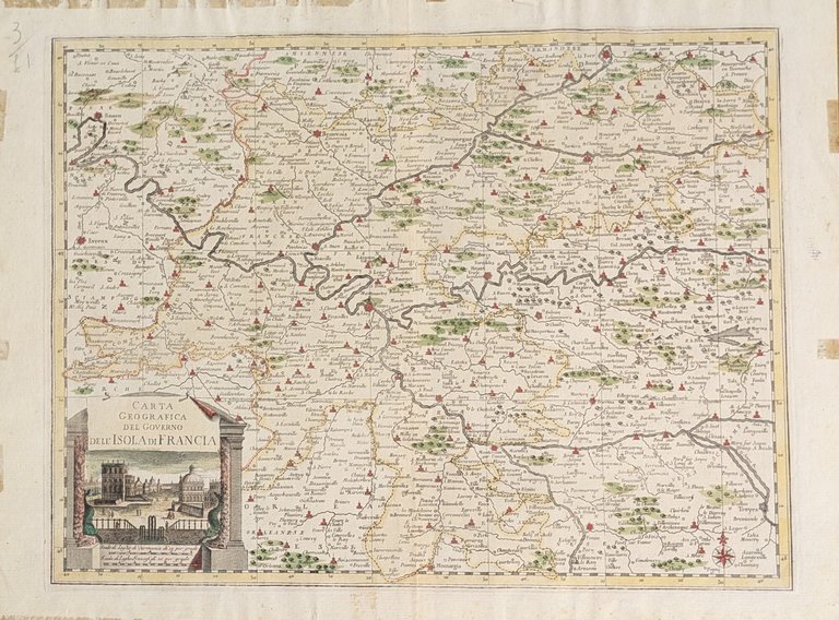 CARTA GEOGRAFICA DELL'ISOLA DI FRANCIA