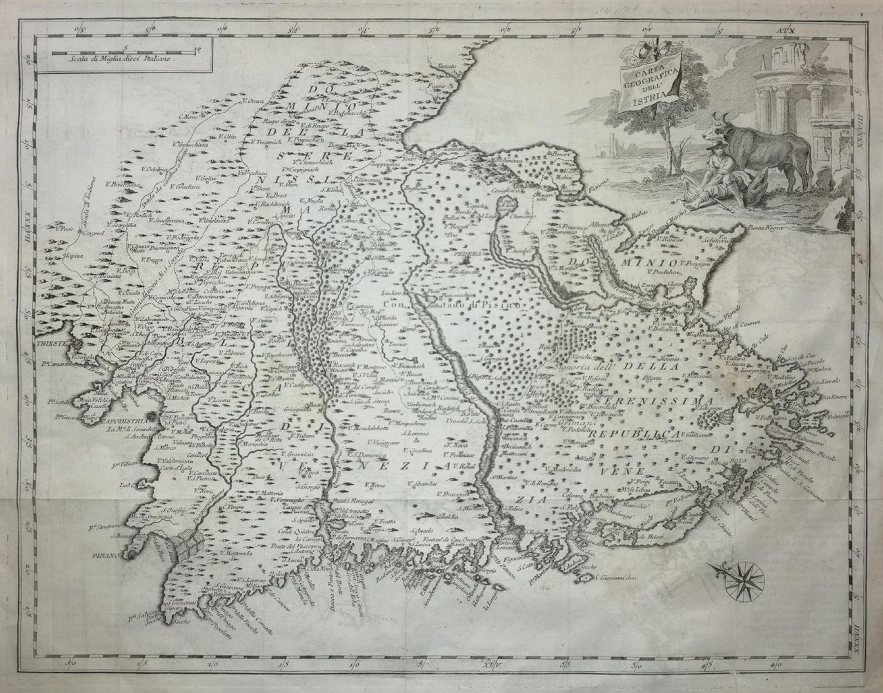 CARTA GEOGRAFICA DELL'ISTRIA | Immagine principale