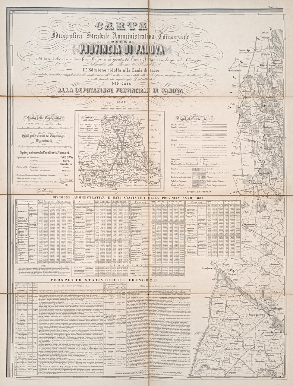 CARTA IDROGRAFICA STRADALE AMMINISTRATIVA CONSORZIALE DELLA PROVINCIA DI PADOVA E …