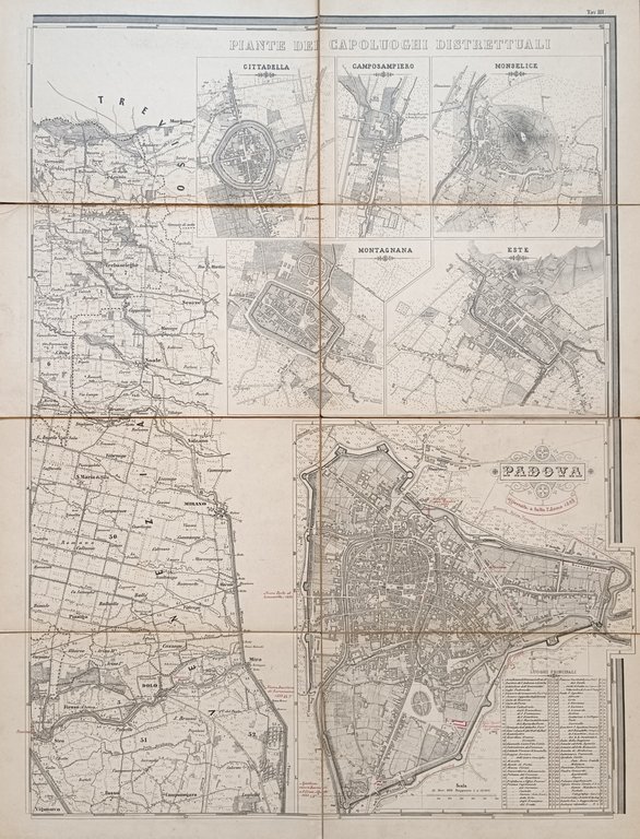 CARTA IDROGRAFICA STRADALE AMMINISTRATIVA CONSORZIALE DELLA PROVINCIA DI PADOVA E …
