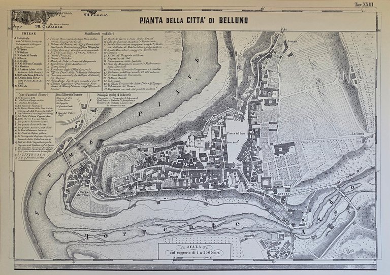 CARTA TOPOGRAFICA DELLA PROVINCIA DI BELLUNO + Carta topografica del …