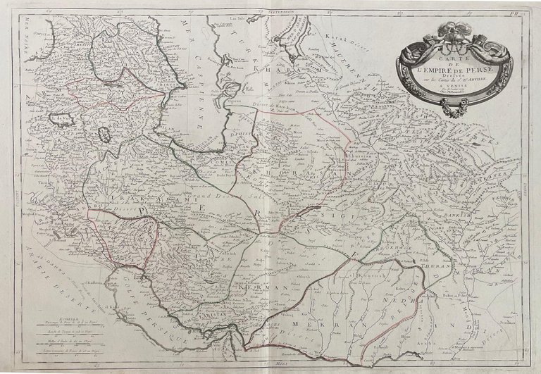 CARTE DE L'EMPIRE DE PERSE DRESSEE SUR LES CARTES DU …