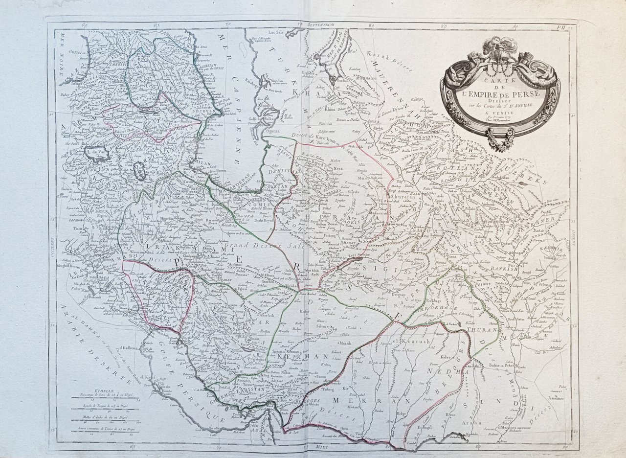 CARTE DE L'EMPIRE DE PERSE DRESSEE SUR LES CARTES DU …