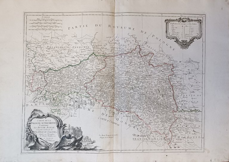 CARTE DE LA POLOGNE AUTRICHIENNE CONTENANT LA RUSSIE ROUGE ET … | Immagine Gallery 2