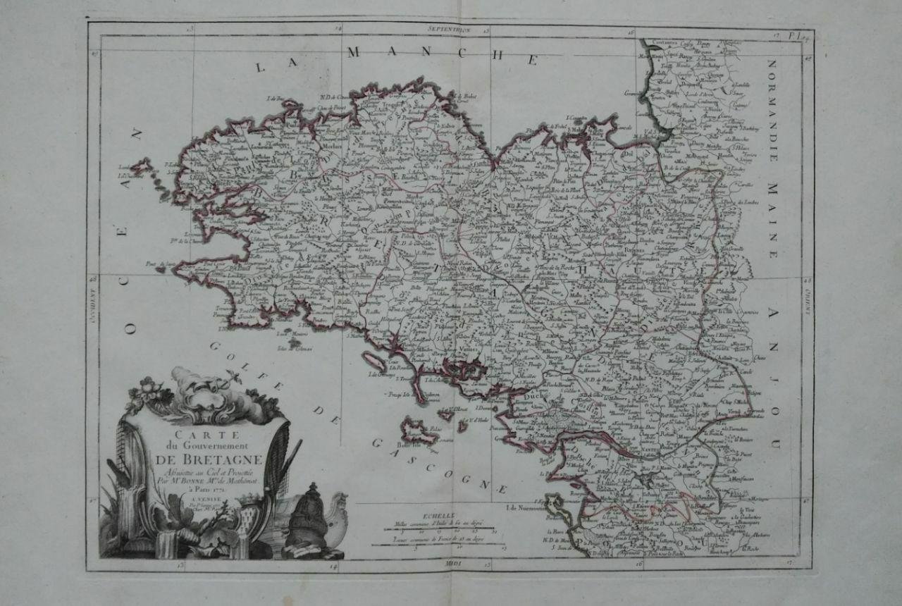 CARTE DU GOUVERNEMENT DE BRETAGNE