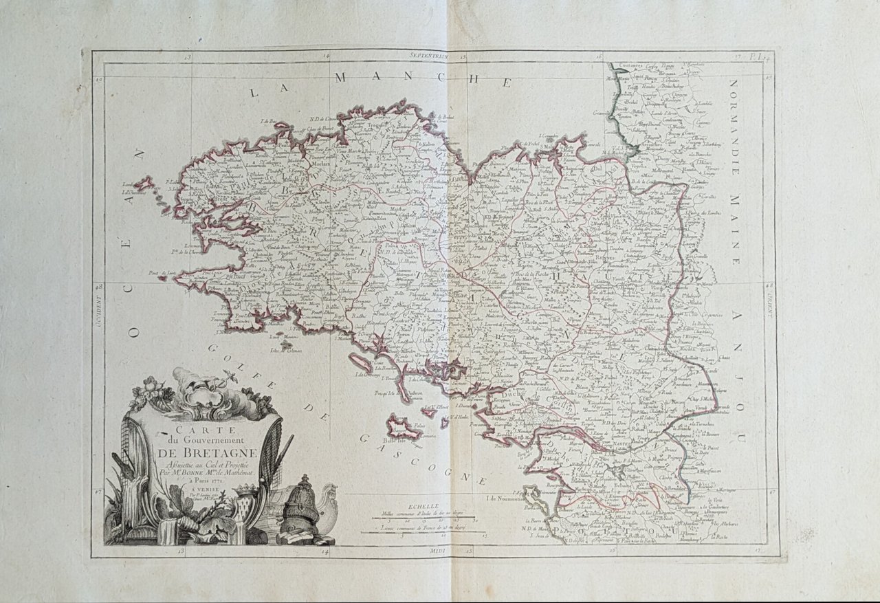 CARTE DU GOUVERNEMENT DE BRETAGNE