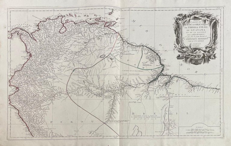 CARTE DU PEROU ET BRESIL SEP. DE TIERRA-FIRME, DE GUAYANA, …