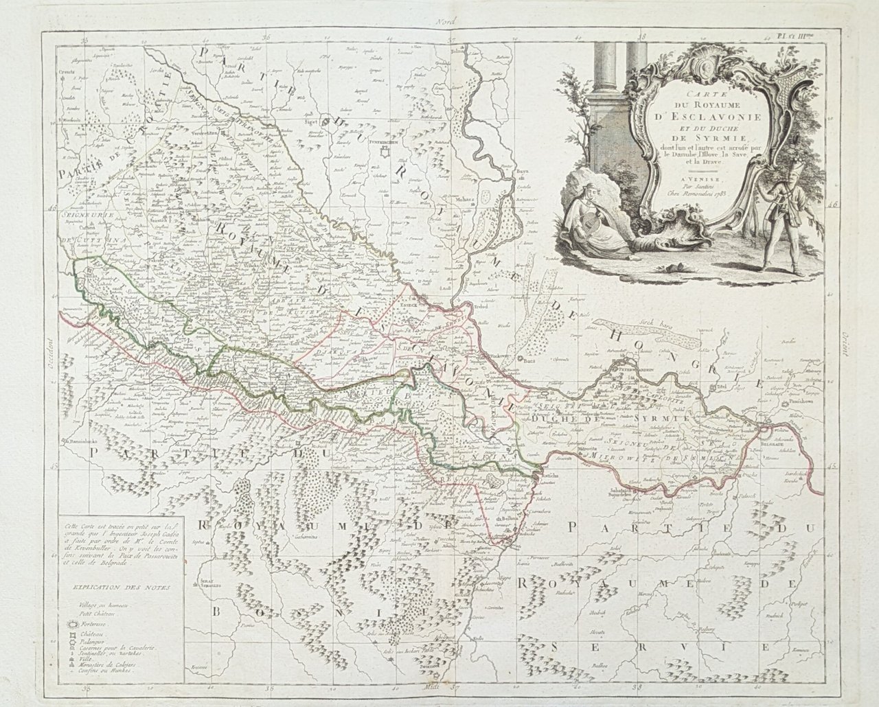 CARTE DU ROYAUME D'ESCLAVONIE ET DU DUCHE' DE SYRMIE, DONT … | Immagine principale