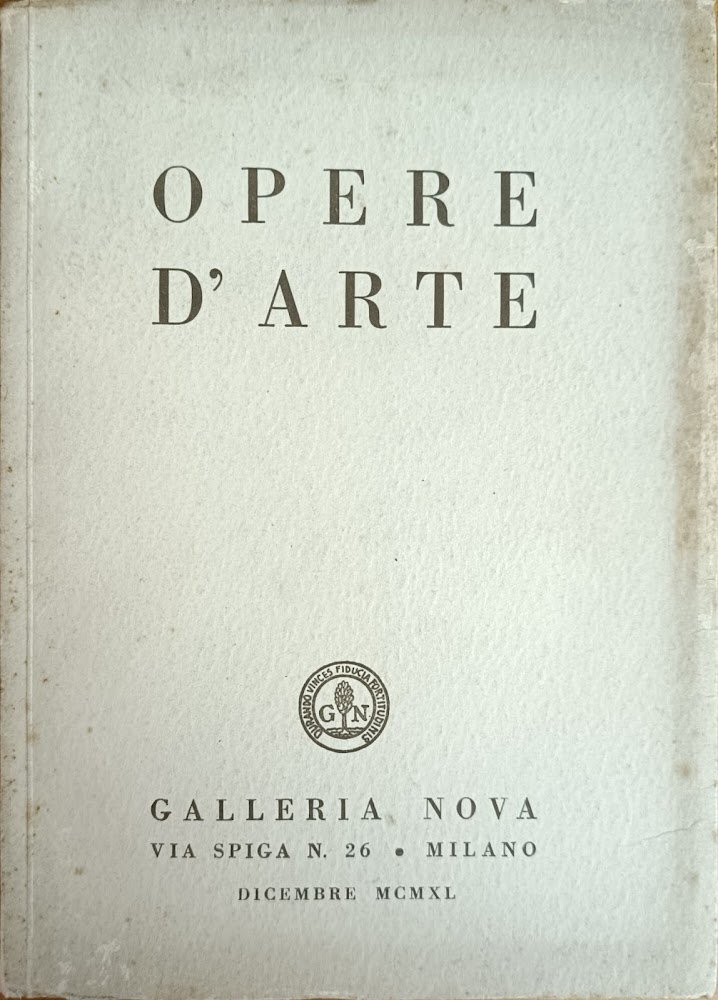 CATALOGO DELLA VENDITA ALL'ASTA DI OPERE D'ARTE DI ARTISTI ITALIANI … | Immagine principale