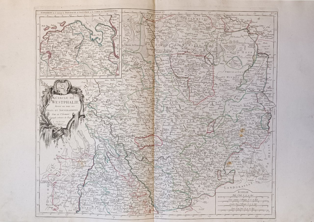 CERCLE DE WESTPHALIE DIVISE' EN TOUTS SES ETATS ET SOUVERINETES