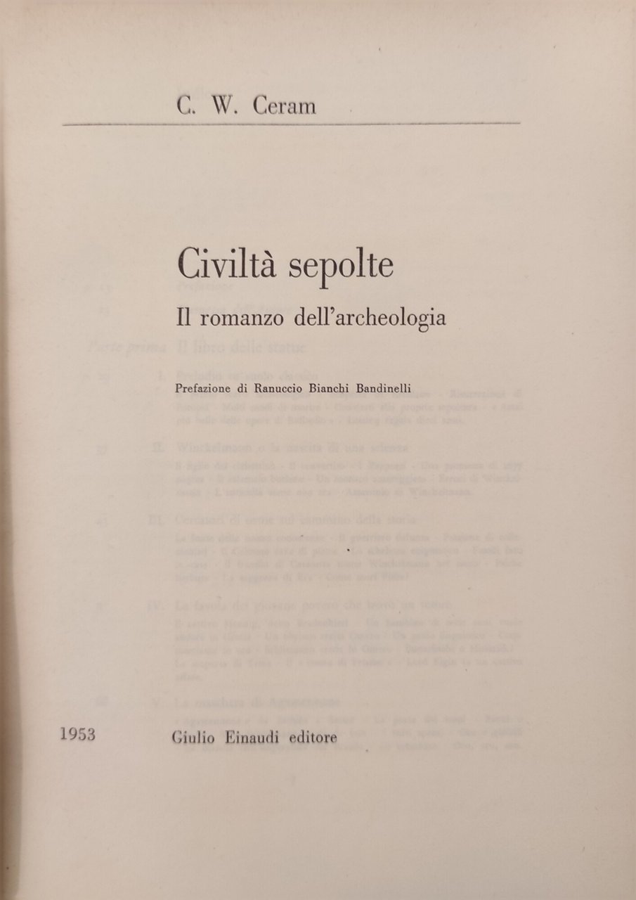 CIVILTÀ SEPOLTE: IL ROMANZO DELL' ARCHEOLOGIA