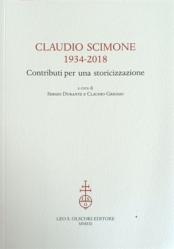 CLAUDIO SCIMONE 1934 - 2018. CONTRIBUTI PER UNA STORICIZZAZIONE